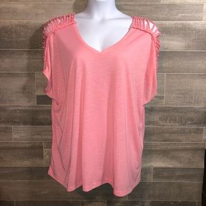 EUC Lane Bryant Cut Out Shoulders V-Neck (26/28)